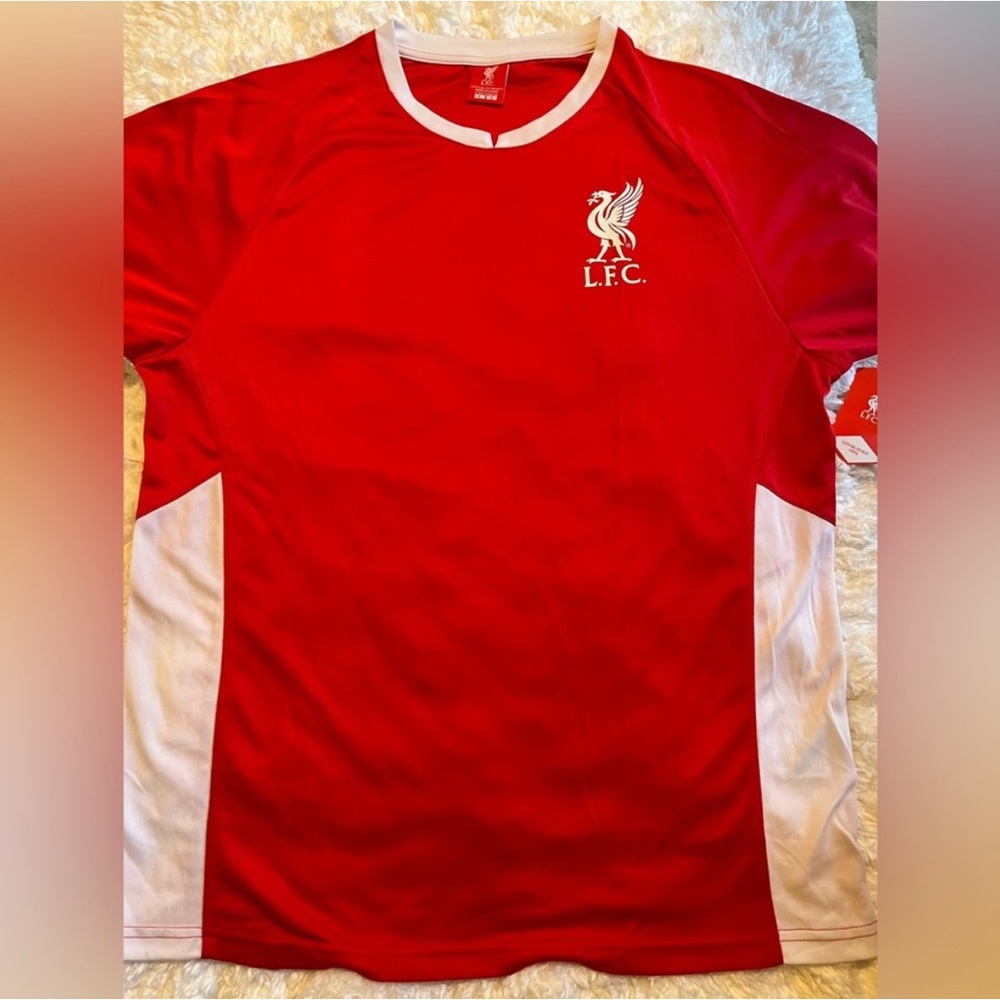 Liverpool Red and White Men's Jersey